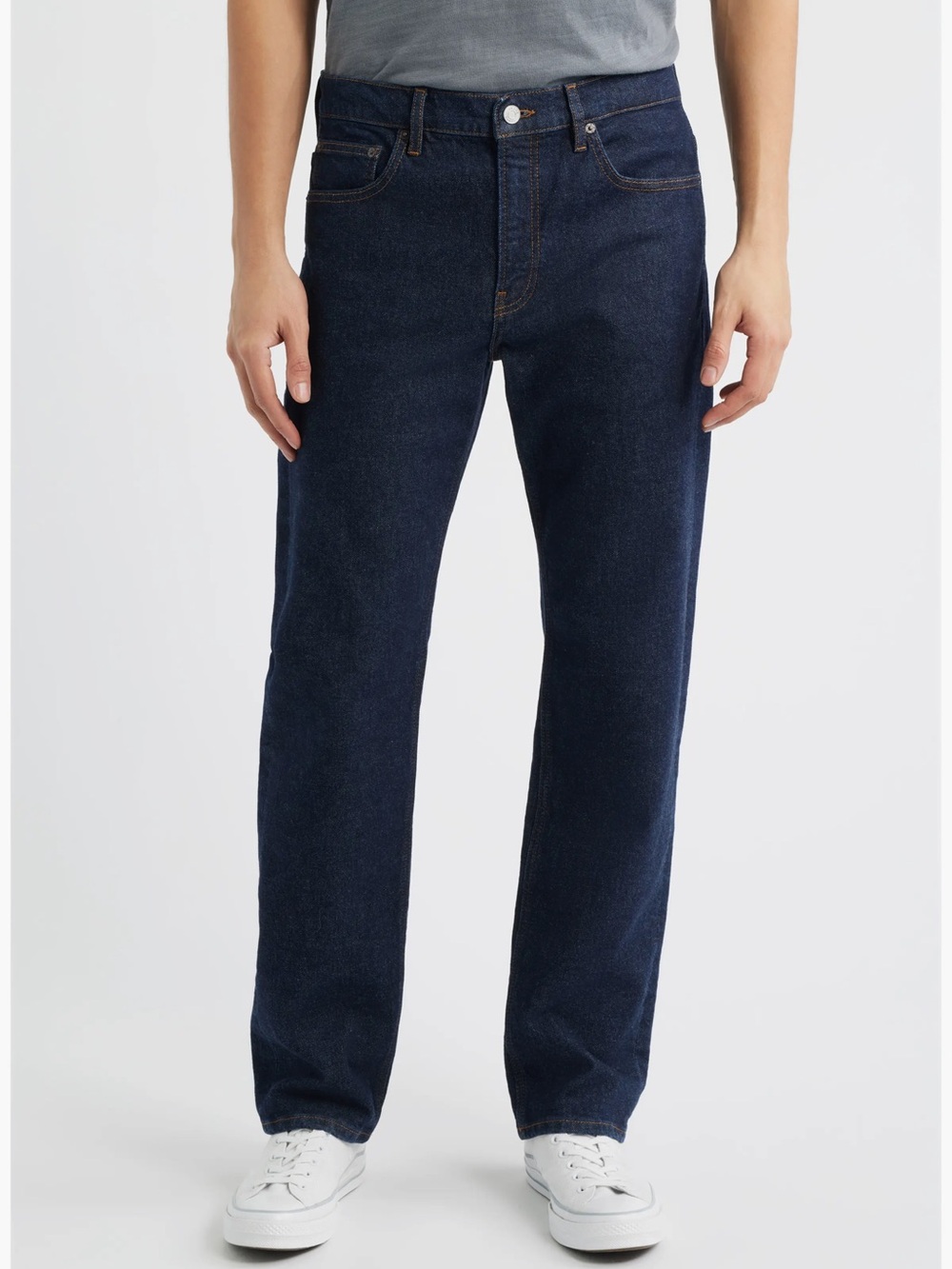 Frame Denim Men’s Dark Blue Straight-Leg Jeans
